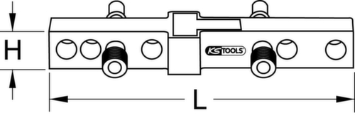 KS Tools Normabstandswasserwaage / Montage-Anschluss-Lehre