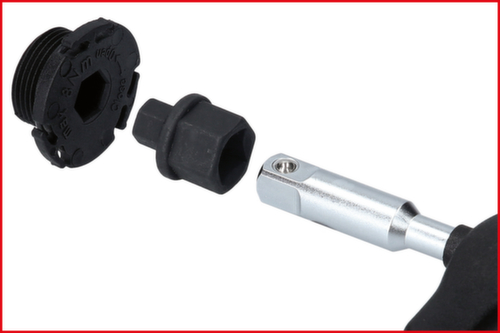 KS Tools 3/8" Öldienst-Spezialprofil-Satz für Kunststoff-Ölablassschrauben