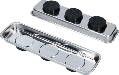 Brilliant Tools Magnetisches Tablett / Schale-Set aus Edelstahl 65 x 226 mm