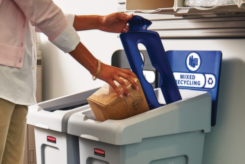 Rubbermaid Abfallbehälter Slim Jim® Starter, 87 l, grau