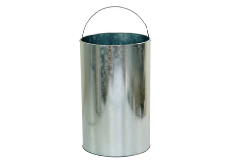 UDOBÄR Edelstahl-Abfallbehälter, 50 l, silber