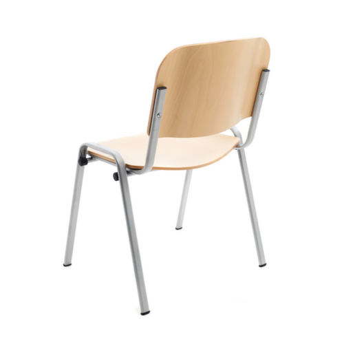 Rocada Holzstapelstuhl, natur, Rücken gerade