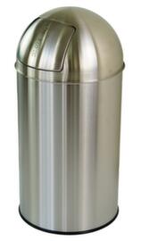 UDOBÄR Edelstahl-Abfallbehälter, 50 l, silber