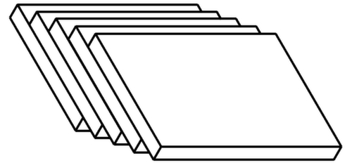 Schrägablagen für Rollcontainer Standard 1 L