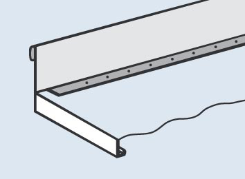 hofe Schüttgutleiste für Steckregal Standard 1 L