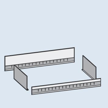 hofe Schüttgutmulde für Steckregal Standard 1 L