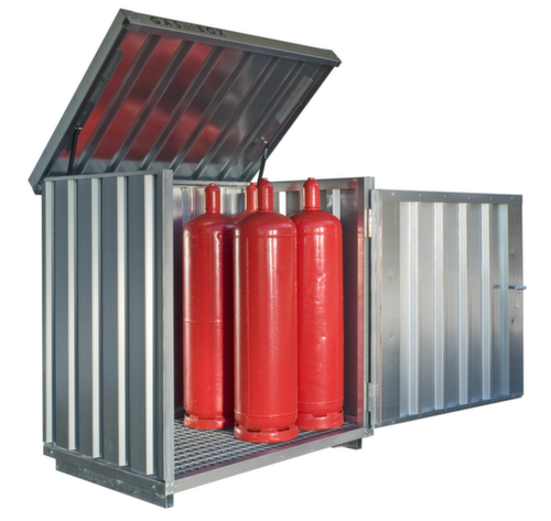 Gasflaschen-Depot mit aufklappbarem Dach Standard 1 L