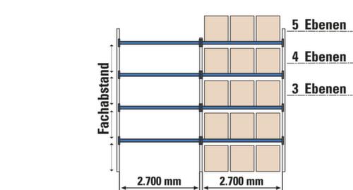 Palettenregal Technische Zeichnung 1 L