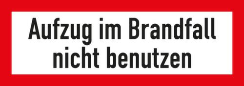 Brandschutzschild mit Text Standard 6 L