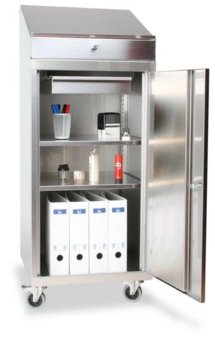 Edelstahl-Pultschrank Standard 2 L