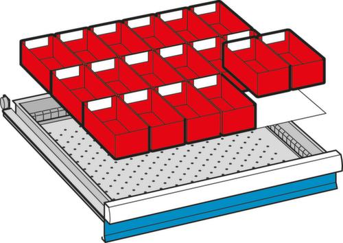 Einsatzkasten-Set für Schubladen 564 mm Technische Zeichnung 1 L