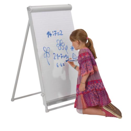 Franken Flipchart PRO Deluxe Standard mit 2 Papierhaltern, Höhe 1100 - 1880 mm Milieu 1 L