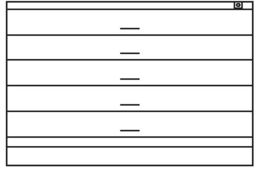C+P Flachablageschrank, Höhe x Breite x Tiefe 760 x 1100 x 765 mm Technische Zeichnung 1 L