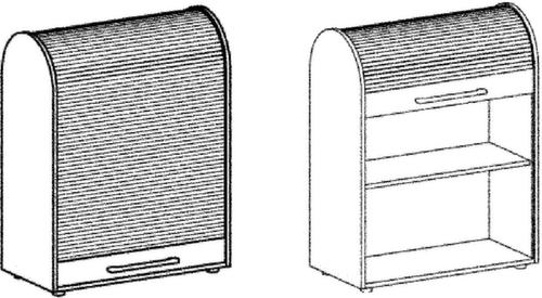 Gera Querrollladenschrank Milano Technische Zeichnung 4 L