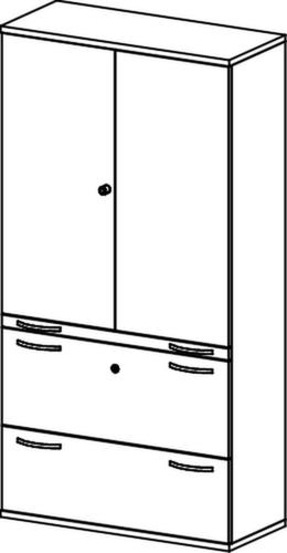 Gera Kombischrank Pro mit 2 HR-Auszügen Technische Zeichnung 3 L