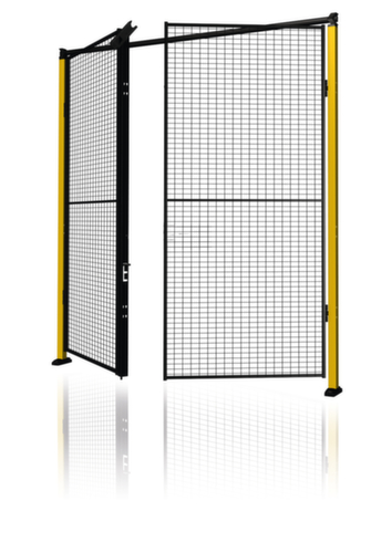 Axelent Flügeltür für Maschinen-Schutzgitter, Höhe x Breite 2000 x 3000 mm