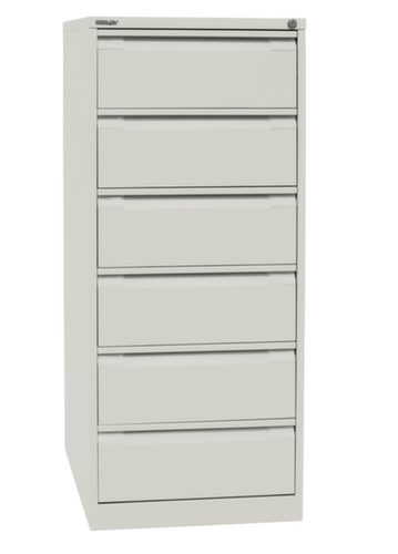 Bisley Karteikartenschrank B97, zweibahnig, weiß/weiß