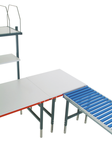 Rocholz Höhenverstellbarer Packtisch, Breite x Tiefe 2000 x 920 mm Milieu 2 L