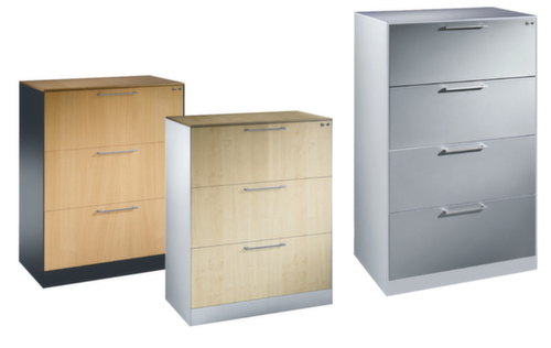 C+P Zweibahniger Hängeregistraturschrank Asisto Standard 1 L