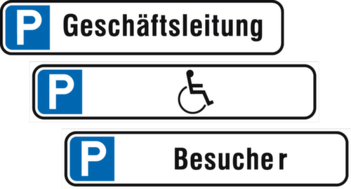 Aluminium-Parkplatzschild