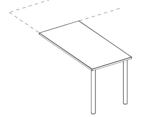 Nowy Styl Eckiger Anbautisch E10 für Schreibtisch Technische Zeichnung 1 L