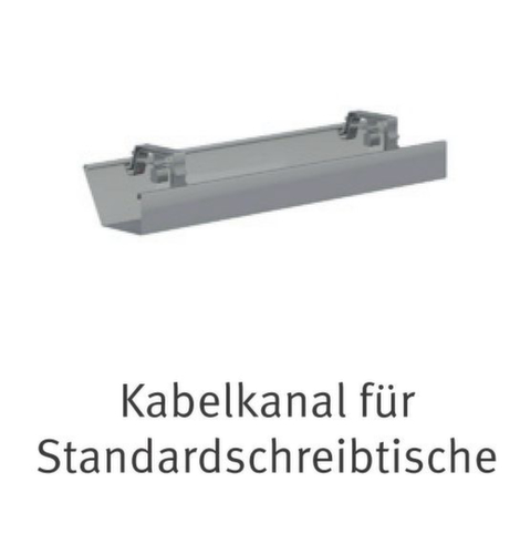 Nowy Styl Kabelwanne E10 für Schreibtisch Standard 1 L