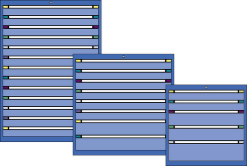Thurmetall Schubladenschrank mit Tiefe 695 mm Standard 2 L