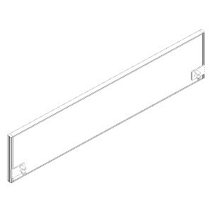 Schallabsorbierende Tischtrennwand RQ60 Screen / S41 Standard 1 L