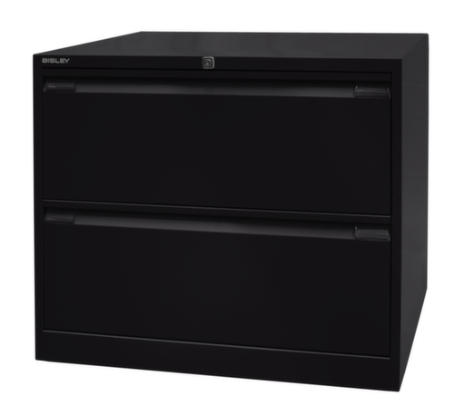 Bisley Hängeregistraturschrank, 2 Auszüge, schwarz/schwarz Standard 3 L