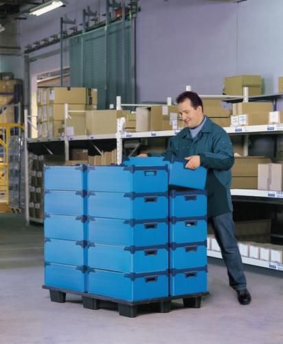 Stapelbox, blau, Inhalt 36 l Milieu 2 L