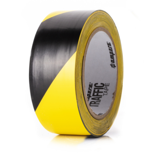 a.m.p.e.r.e. Bodenmarkierungsband TRAFFIC Tape Standard, gelb/schwarz Standard 1 L