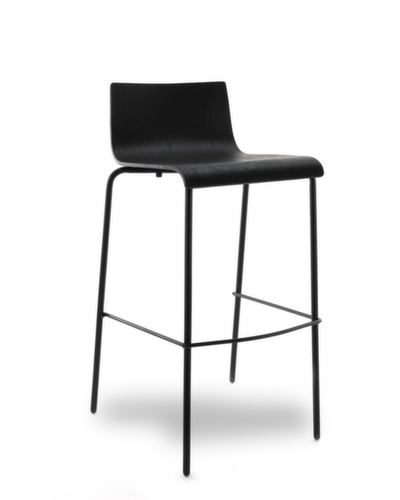 Barhocker SIT-ON BB-5 mit niedriger Rückenlehne, Sitz schwarz Standard 2 L