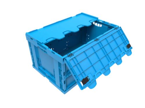 Walther Faltsysteme Faltbox, blau, Inhalt 66 l, Klappdeckel