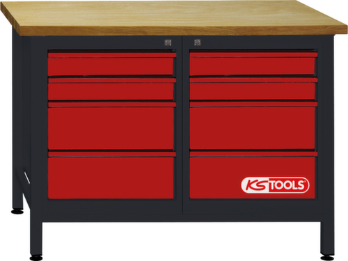 KS Tools Werkbank mit 8 Schubladen