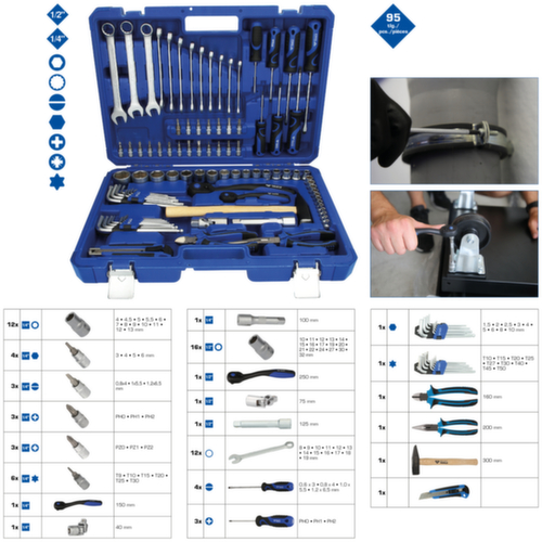 Brilliant Tools Universalkoffer-Satz Standard 2 L