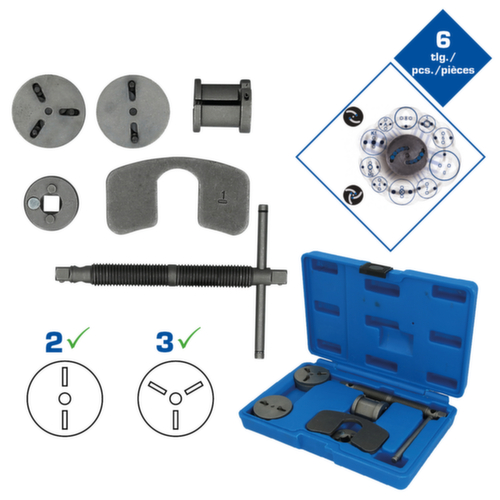 Brilliant Tools Universal-Bremskolben-Rückstellwerkzeug-Satz Standard 2 L