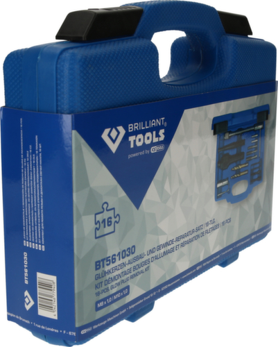 Brilliant Tools Glühkerzen-Ausbau- und Gewinde-Reparatur-Satz Standard 7 L