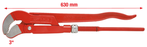 KS Tools 45° gewinkelte Eckrohrzange Standard 2 L