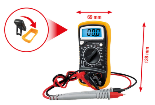 KS Tools Digital Multimeter inkl. Prüfspitzen Standard 2 L