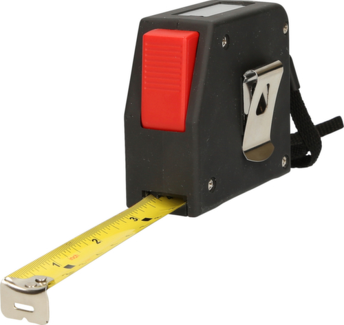 KS Tools Elektrisches Bandmaß mit Feststeller und Gürtelclip Standard 2 L