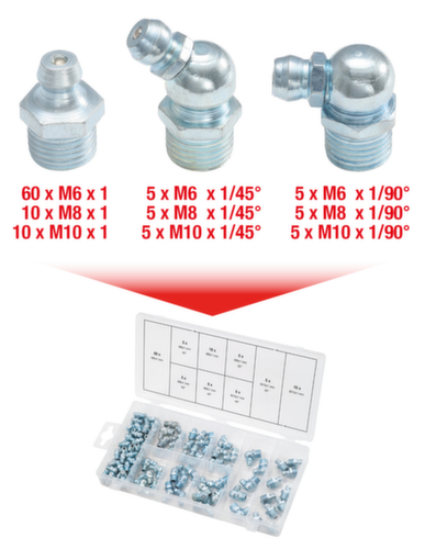 KS Tools Sortiment Schmiernippel Standard 2 L