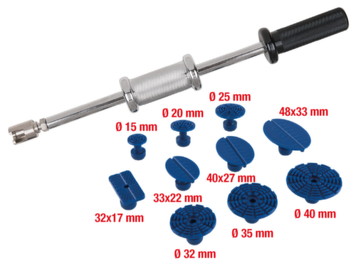 KS Tools Profi-Ausbeul-Gleithammer-Satz Standard 3 L