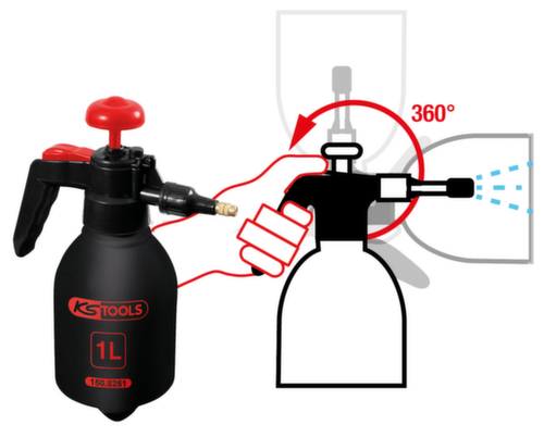 KS Tools Druck-Zerstäuber Standard 3 L