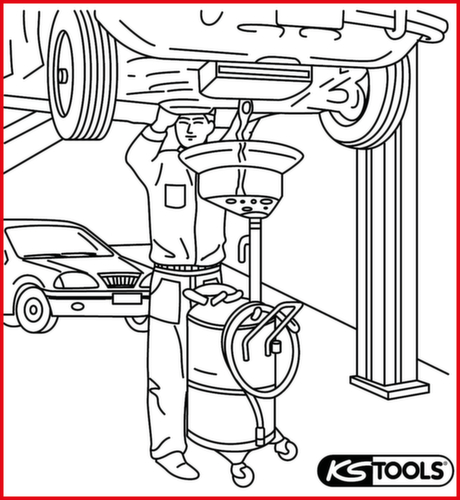 KS Tools Mobiles Altölauffanggerät Standard 5 L