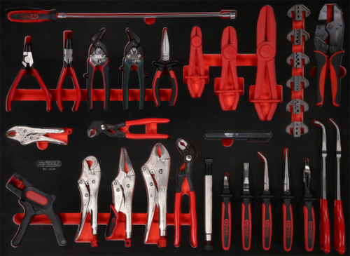 KS Tools Zangen-Satz in Schaumstoffeinlage Standard 2 L
