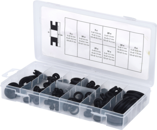 KS Tools Sortiment Gummi-Durchgangstüllen Standard 4 L
