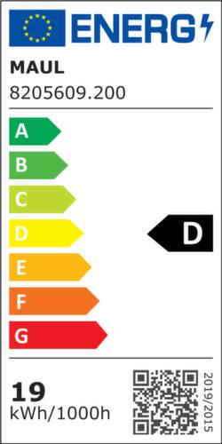 MAUL Dimmbare LED-Arbeitsplatzleuchte MAULexplore, Licht kaltweiß (tageslichtweiß), weiß Technische Zeichnung 1 L