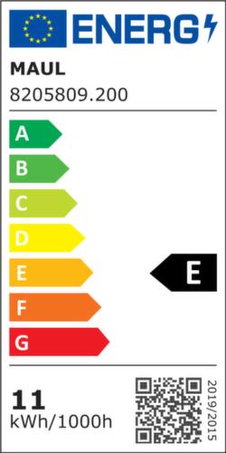 MAUL Kompakte LED-Arbeitsplatzleuchte MAULintro dimmbar, Licht kaltweiß (tageslichtweiß), weiß Technische Zeichnung 1 L