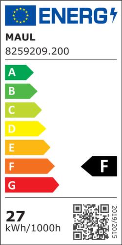 MAUL Dimmbare LED-Stehleuchte MAULsirius, Licht tageslicht- bis warmweiß, silber Technische Zeichnung 1 L