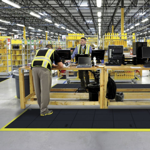 ESD Anti-Ermüdungs-Gummifliese Utrecht, Fliese, Länge x Breite 910 x 910 mm Milieu 1 L